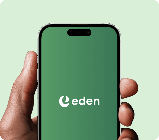Image of Eden kingdom app on mobile phone